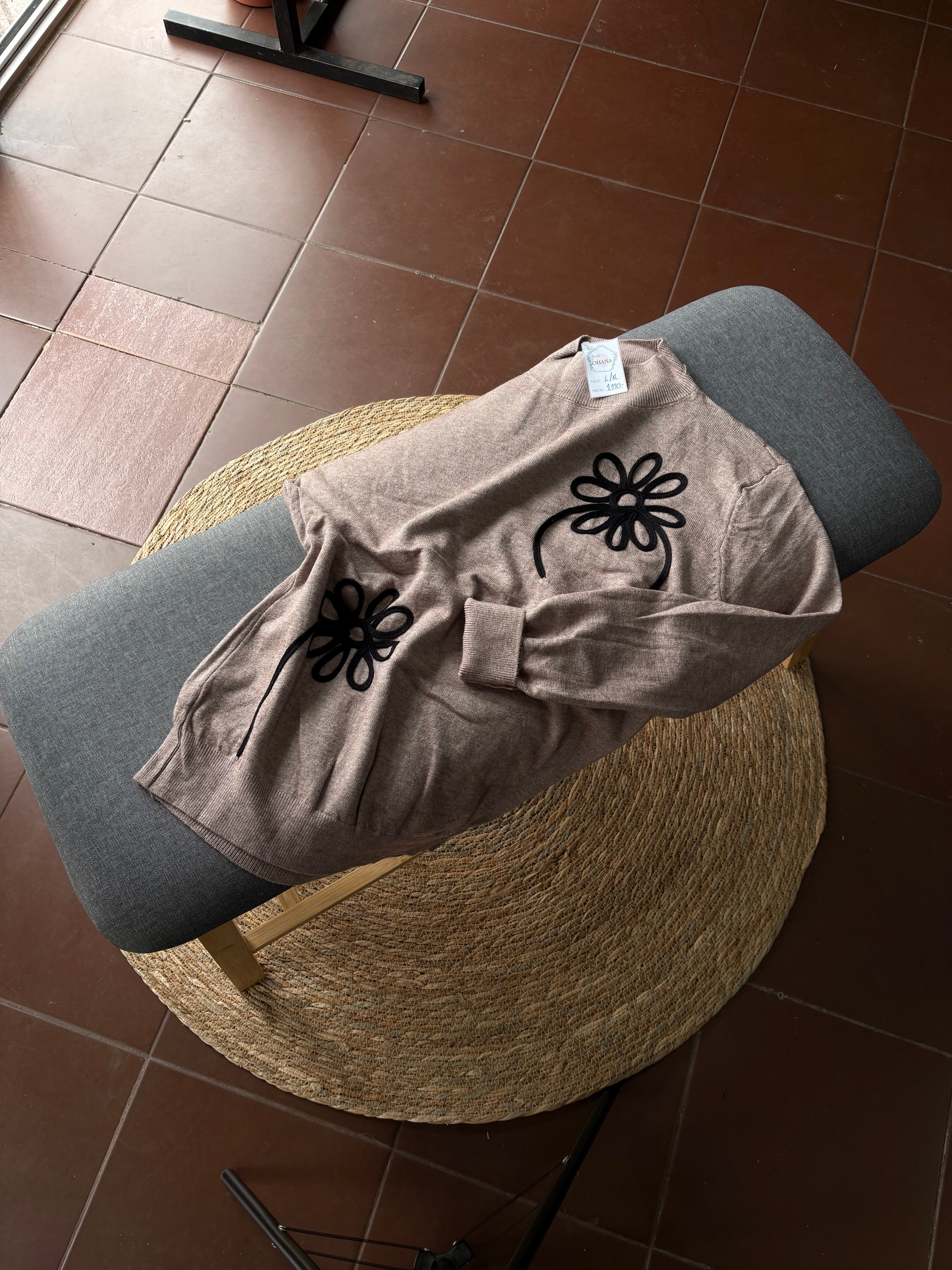 Sweater FLOR media polera