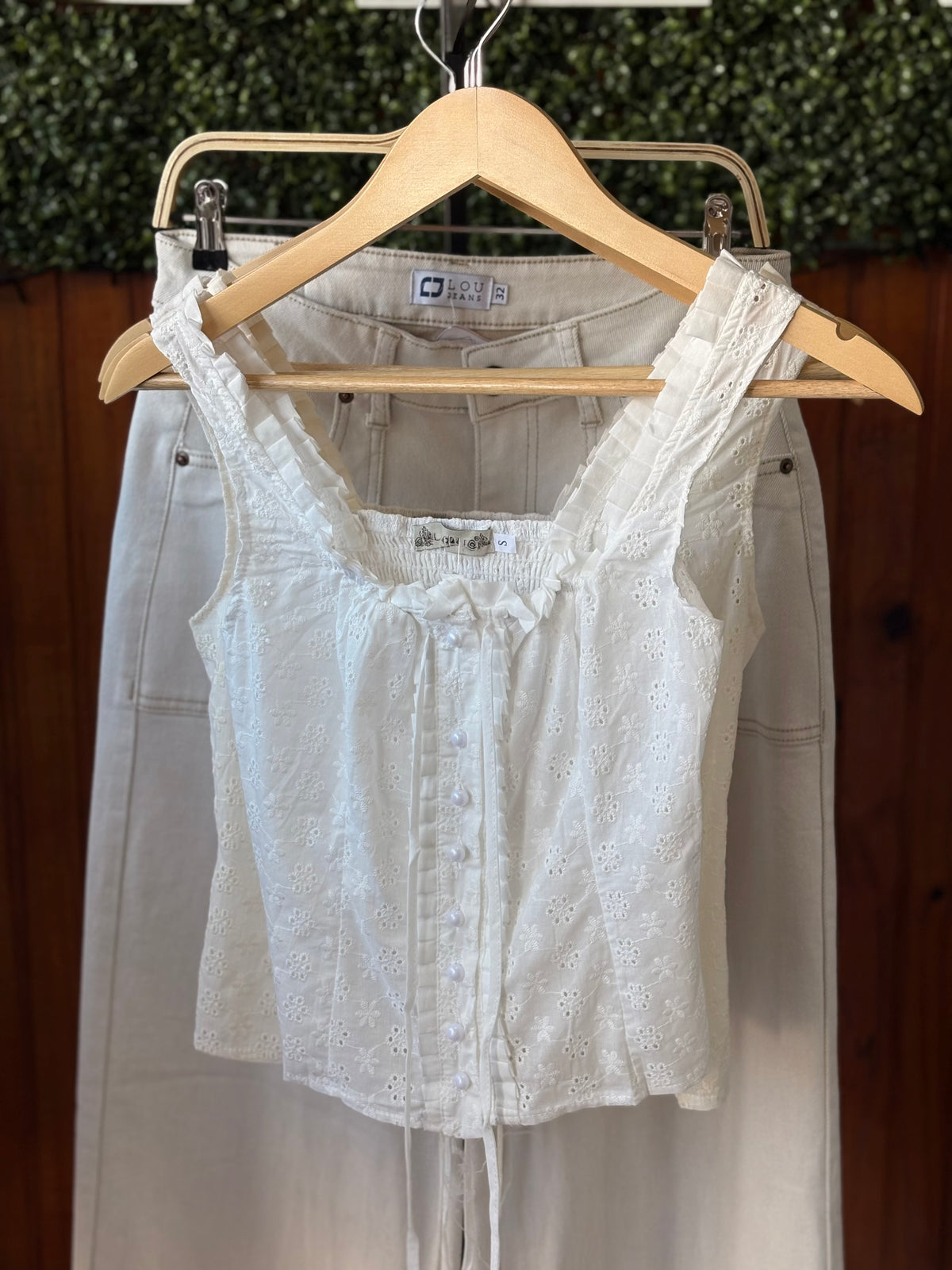 Musculosa Broderie
